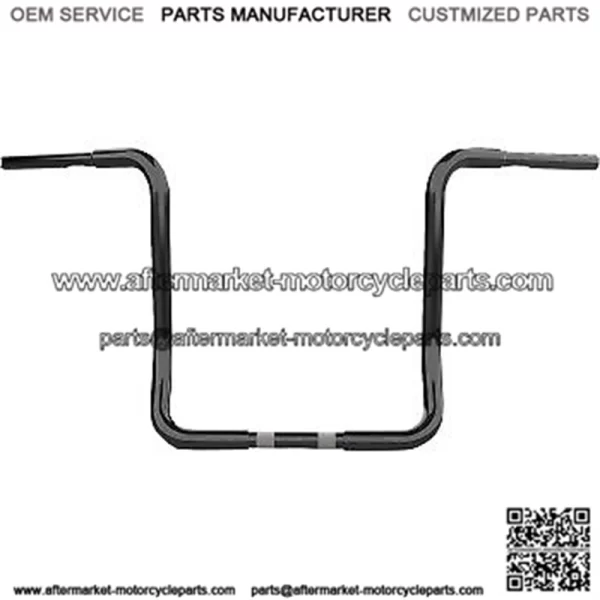 1-1/4 in. Twin Round Handlebars 1-1/4" Gloss Black LA-7325-16B