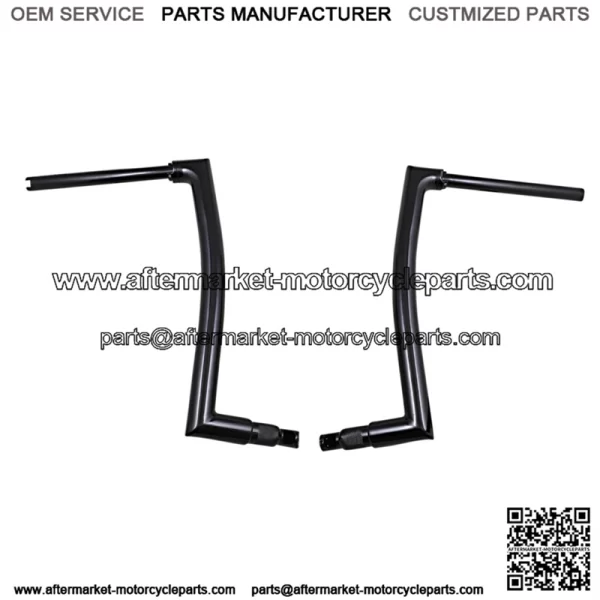Inc. 1-1/2" EZ Install Flat Top Handlebar 16" Black 608016-B