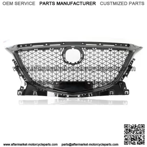 For 2014-2016 Mazda 3 Axela Front Bumper Upper Black Grille Honeycomb Grill ABS