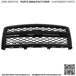 For 2014-2015 Chevrolet Silverado 1500 Front Bumper Upper Grille Gloss Black