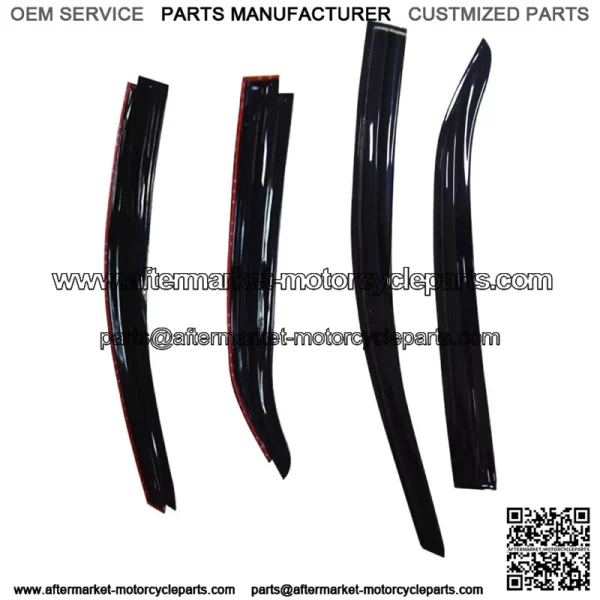 For 2014-18 Toyota Corolla Mugen Style Window Visors Sun Rain Guards Vent Shade - Image 2