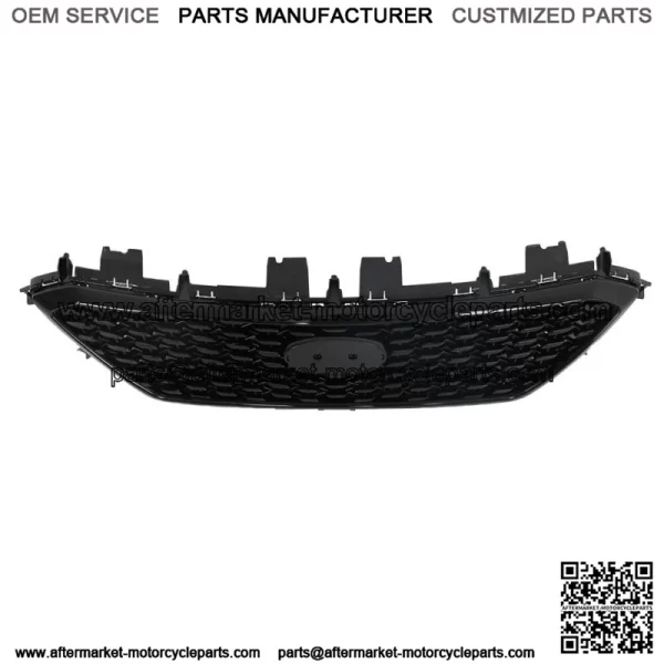 For 2015-2017 Hyundai Sonata Front Upper Grille Black W/O Radar Hole Plastic - Image 2