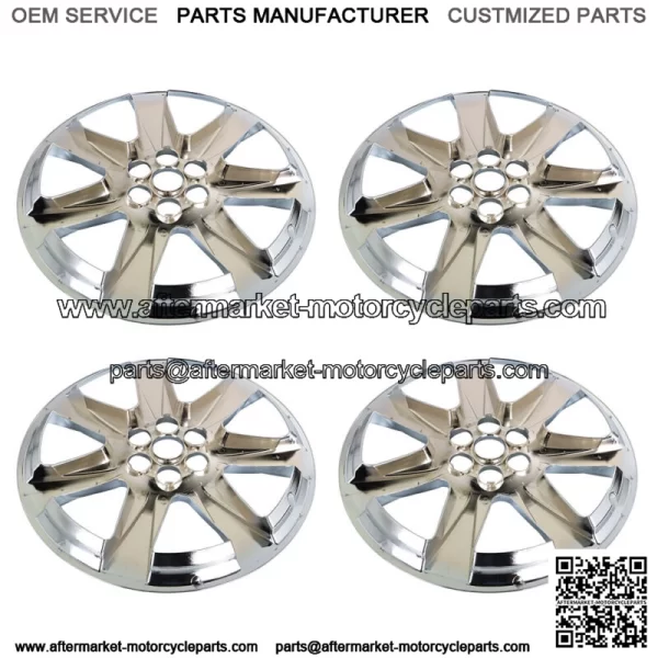 4X Chrome 20" Hubcaps For Cadillac SRX 2010-2013 Wheel Cover Hub Caps Rim Cover - Image 3