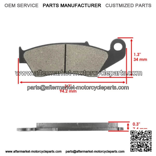 Front Brake Pads for Honda CRF450 2002-2024 / 45105-MY6-415 - Image 2