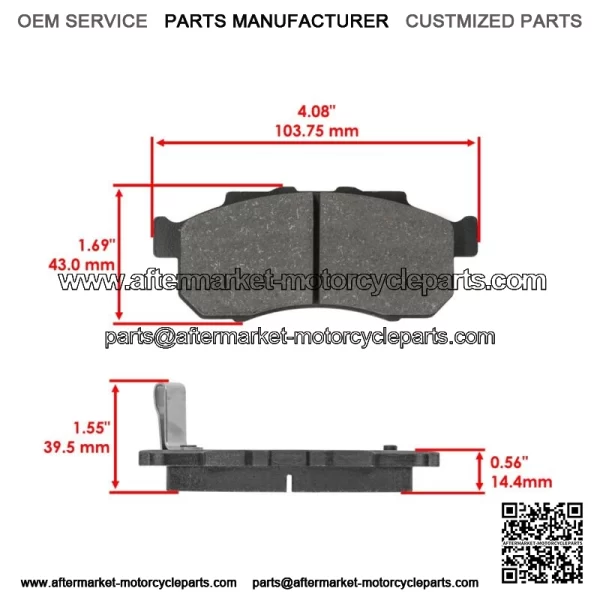 Front Brake Pads For Honda Pioneer 500 SXS500M2 2015-2023 - Image 3