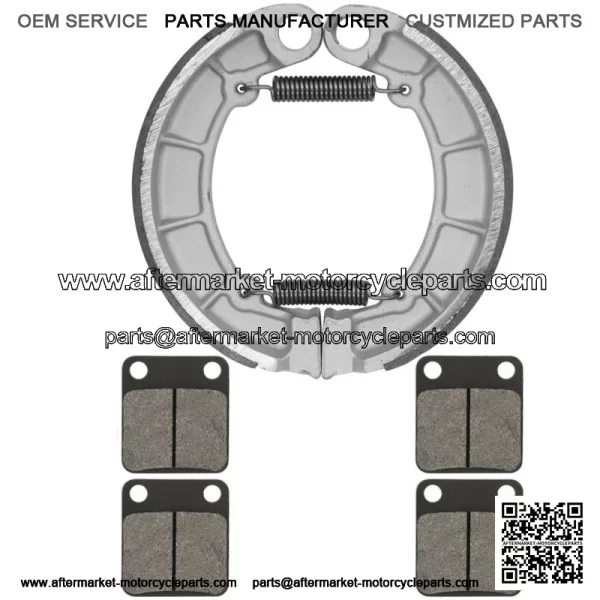 Front & Rear Brake Pads Shoes for Kawasaki KVF400 Prairie 400 4X4 1997-2002