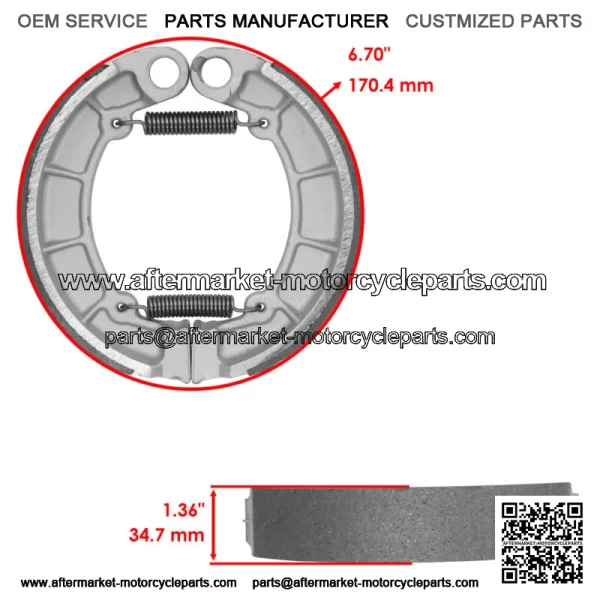 Front & Rear Brake Pads Shoes for Kawasaki KVF400 Prairie 400 4X4 1997-2002 - Image 2