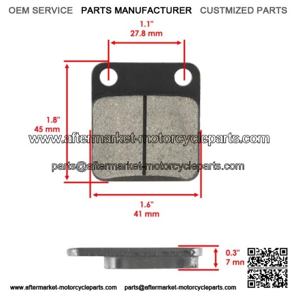Front & Rear Brake Pads Shoes for Kawasaki KVF400 Prairie 400 4X4 1997-2002 - Image 3