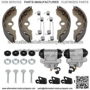 Front Brake Wheel Cylinder & Shoes Pins for Honda TRX300 2x4 FourTrax 300 93-00 (For: Honda)