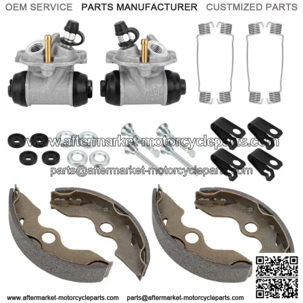 Front Brake Wheel Cylinder & Shoes Pins for Honda TRX300 2x4 FourTrax 300 93-00 (For: Honda) - Image 2