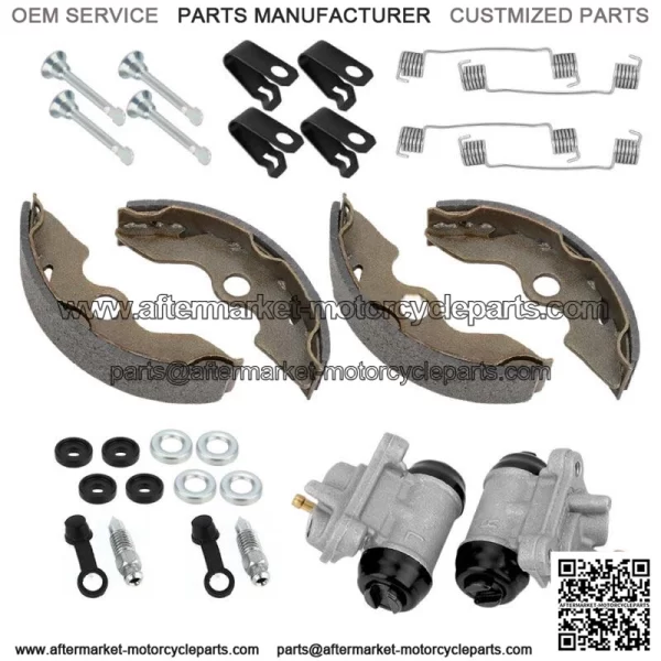 Front Brake Wheel Cylinder & Shoes Pins for Honda TRX300 2x4 FourTrax 300 93-00 (For: Honda) - Image 5