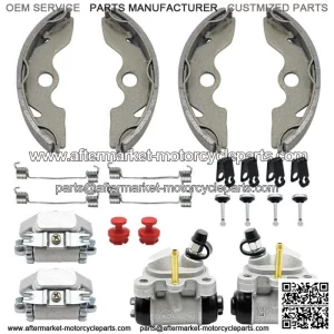 Front Brake Wheel Cylinder Shoes Adjusters Kit for Honda FourTrax 300 2x4 TRX300 (For: Honda)