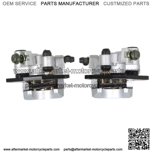 Front Brake Calipers +Brake Rotors For 2007-2012 Yamaha Grizzly 350 YFM350G NEW - Image 5