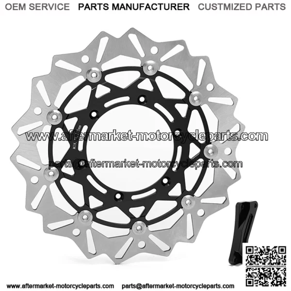 For Yamaha WR250F 2017-2019 WR450F 2016-2018 Oversize 320mm Brake Disc and Caliper Bracket - Image 2