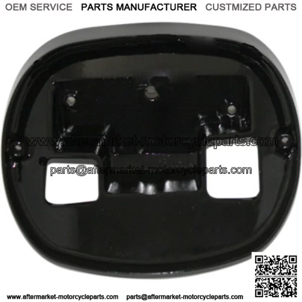 Custom Dynamics Black Taillight Light Base Plate Bezel Harley Dyna Softail XL (For: Harley-Davidson)