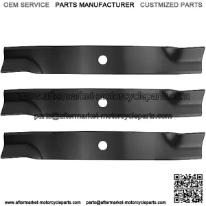 3pcs Deck Mower Blades for M128485 Compatible for John Deere TCU15881, M128485, M131958, M144196,M163983 1025R 1026R 1550 1570 1575 1580 1585 3033R 3039R 3045R 3046R 600L 4010 4210,60 inch