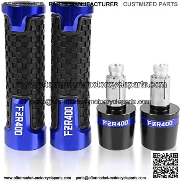 7/8 Motorcycle Grips Handlebars Hand Grips 7/8" 22mm Motorcycle Anti-Skid Handles Grips Grips Handlebar Cap for Yamaha FZR400 1988 1989 1990 2001 2009 2015 2019 FZR 400 Motorcycle Grips