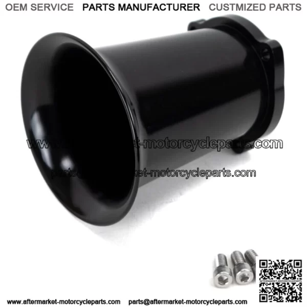 Black Billet Velocity Stack 4?? CV Keihin Carb Carburetor EFI Air Intake Harley (For: Harley-Davidson)