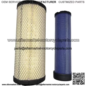 Air Filter Inner Outer Set Compatible with John Deere RE68048 RE68049 Tractor 3120 3320 3520 4105 3720 5105 5200 5203 5205 5210 5300 Wix 46489 46490
