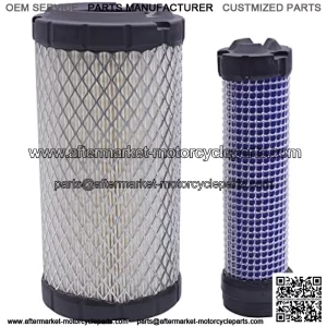 Inner & Outer Air Filters Set M113621 M123378,Air Filter Element Compatible with 1023E 1026R 1200 1720 1725 2030A 2210 2500,Replaces Kawasaki 11013-7029 11013-7048