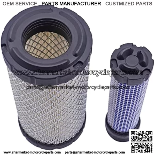 Inner & Outer Air Filters Set M113621 M123378,Air Filter Element Compatible with 1023E 1026R 1200 1720 1725 2030A 2210 2500,Replaces Kawasaki 11013-7029 11013-7048 - Image 3