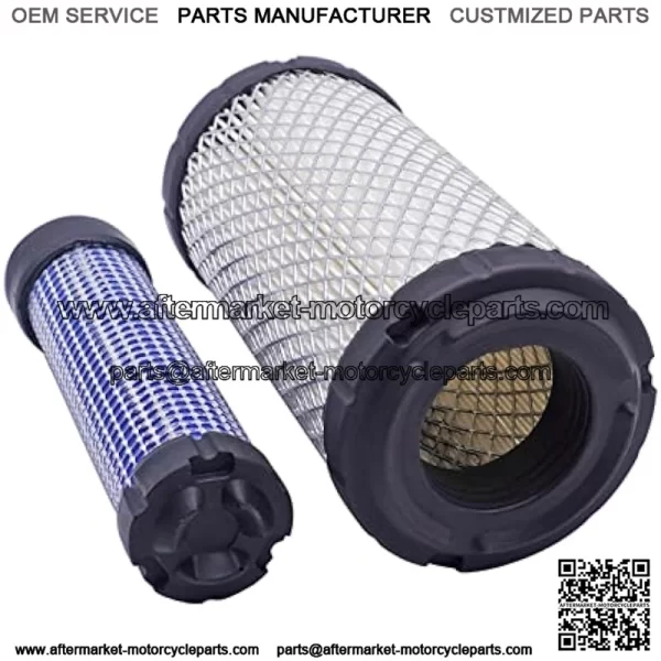 Inner & Outer Air Filters Set M113621 M123378,Air Filter Element Compatible with 1023E 1026R 1200 1720 1725 2030A 2210 2500,Replaces Kawasaki 11013-7029 11013-7048 - Image 4