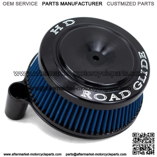Black Sucker High Flow Air Cleaner Intake Filter ROAD GLIDE Cover Harley Big (For: Harley-Davidson)