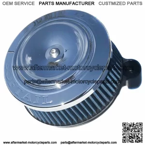 Black Sucker High Flow Air Cleaner Intake Filter Chrome SOFTAIL Cover Kit Harley (For: Harley-Davidson)