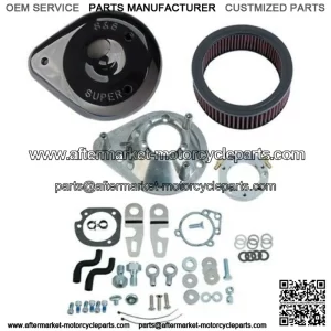 Cycle Black Teardrop Air Cleaner Filter kit Intake 2017+ Harley Sportster XL (For: Harley-Davidson)