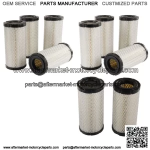 PACK OF 10 GOLF CART AIR FILTER FOR CLUB CAR PRECEDENT & EZGO TXT WORKHORSE RXV
