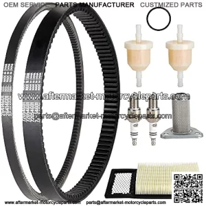 Golf Cart EZGO Tune Up Kit w/Drive Belt & Starter Gen.Belt for EZGO TXT Medalist 1994-2005 with 295/350cc 4 Cycle Robins Motor