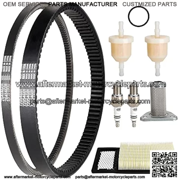 Golf Cart EZGO Tune Up Kit w/Drive Belt & Starter Gen.Belt for EZGO TXT Medalist 1994-2005 with 295/350cc 4 Cycle Robins Motor