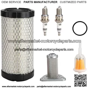 Golf Cart Tune Up Kit for EZGO TXT 2005-2009 w/MCI Motor, EZGO RXV 2008-up w/Robbins Engine, EZGO ST350 Workhorse 1996-up Gas Vehicles, Air Filter Oil Filter Fuel Filter Spark Plug