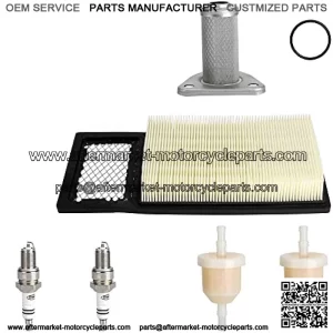 Golf Cart EZGO Tune Up Kit for EZGO TXT with 72368G01 Air Filter Fuel Filter Spark Plug Oil Filter Replacement Kit for TXT, Medalist & Marathon 1994-2005 295/350cc 4 Cycle Robins Motor