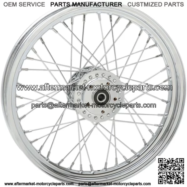 Chrome 19" x 2.5" Front 40 Spoke Wheel Rim Harley Sporster XL Dyna FXD 2000-2004 (For: Harley-Davidson)