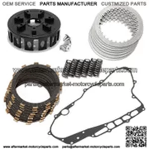 For Honda TRX450R 2004-2005 Clutch Basket Plates Kit & Gasket CNC Billet