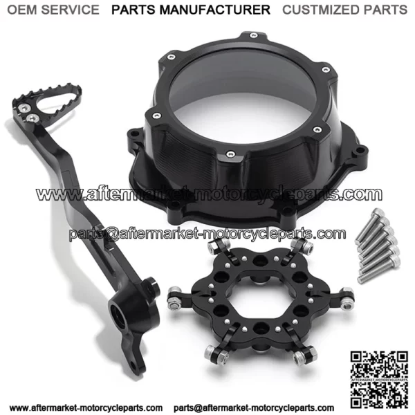 Lock Up Clutch Cover Clutch Kit & Brake Pedal For Honda TRX450ER 2004-2014