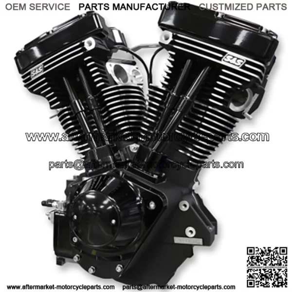 Black Edition 111" V111 Evolution Evo Long Block Motor Engine Harley Chopper (For: Harley-Davidson)