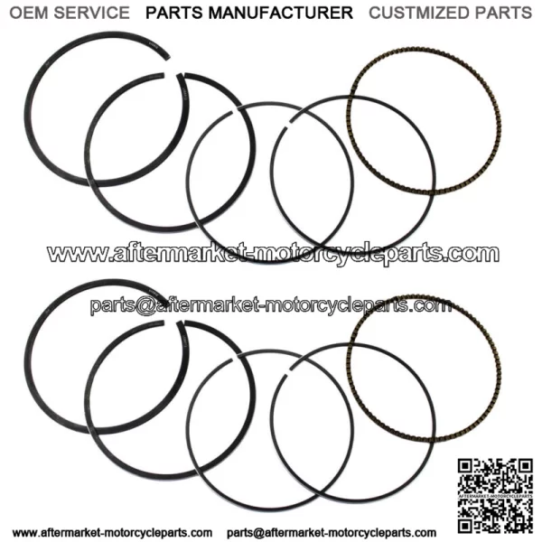 2 Sets of  Standard Bore Piston Rings fits Kawasaki 650 ATV's 80mm