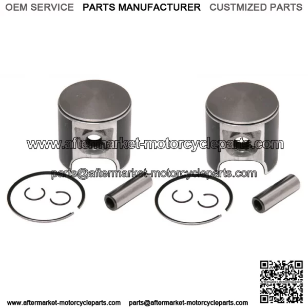 2  .020 Over Bore Piston Kits for Ski-Doo Many 1989-1999 583 Sleds 76.5mm