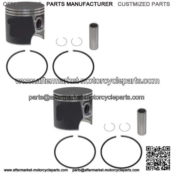 2  Piston Kits for Sea-Doo Many 1998-2002 951 non-DI .020 Over Bore 88.5mm
