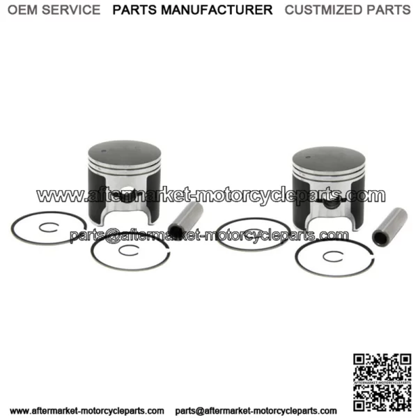 2  Standard Bore Piston Kits for Arctic Cat 700 Snow fits 1991-2000 81mm