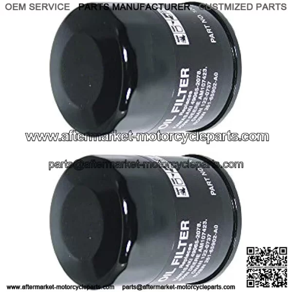 2pk Oil Filter Replaces John Deere AM107423 Kawasaki 49065-2078 Club Car 1016467 Robin 261-65902-A0 Onan 122-0737-03 Cub Cadet 490-201-0001 - Image 2