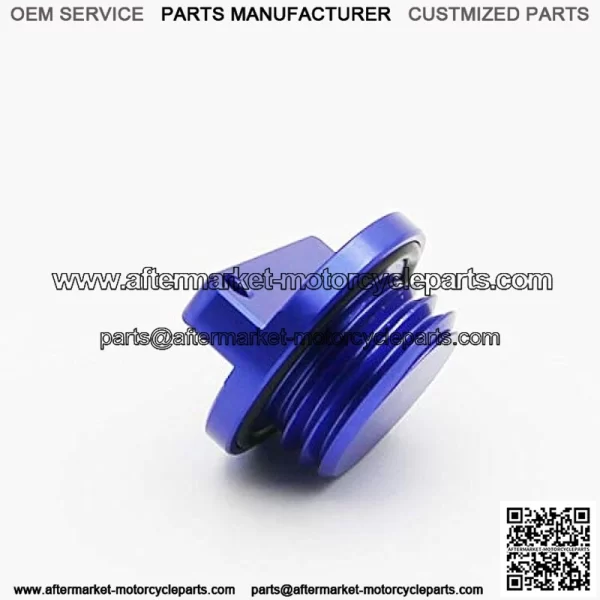 Engine Oil Filler Cap Plug For Yamaha R1 R3 R6 FZ1 FZ6/R FZ07 FZ8 FJR1300 MT01 MT07 YFM600 FZR FZS TDM XVS650 TZ250 (blue) - Image 2