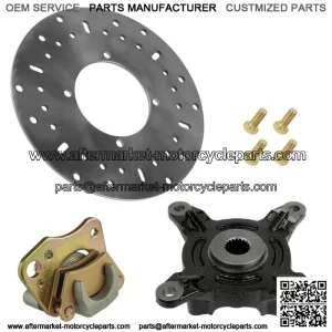 Front L Brake Cariper & Disc w/ Hub For Poraris ranger 400 2012 (For: Polaris Sportsman 570)