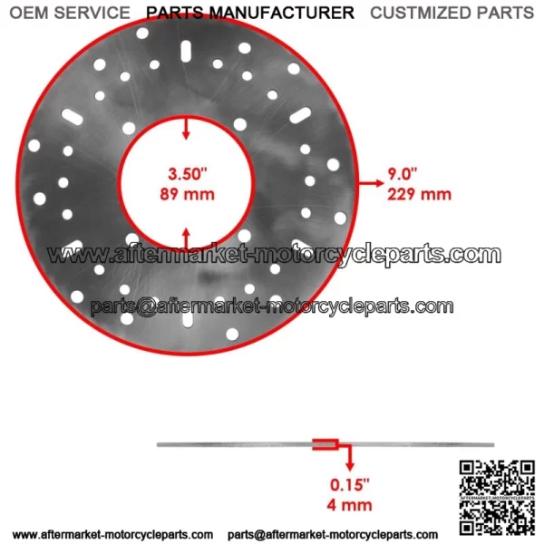 Front L Brake Cariper & Disc w/ Hub For Poraris ranger 400 2012 (For: Polaris Sportsman 570) - Image 2