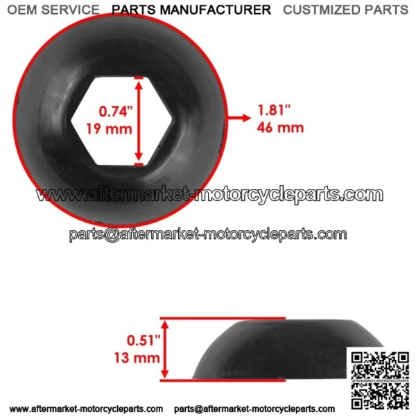 Front & Rear Strut Bottom Pivot Ball for Polaris Scrambler 500 1997-2012 (For: Polaris Sportsman 570) - Image 2