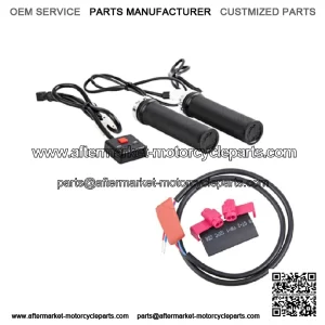 Lock-On Heated Grip Kit & Thumb Warmer Atv Polaris Honda Suzuki Can Am