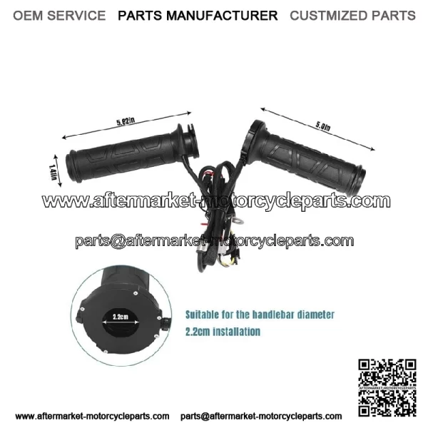 ATV Universal Warm Grip Electric Hand Heated Grips Handlebar Warmer Motorcycle