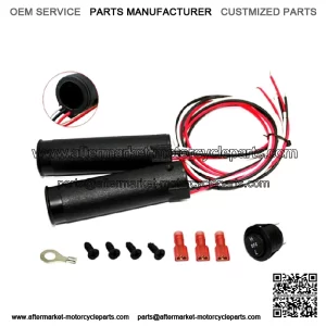 Screw-On ATV  Polaris Yamaha Suzuki Kawasaki Heated Grips Kit   7/8" (For: Polaris)